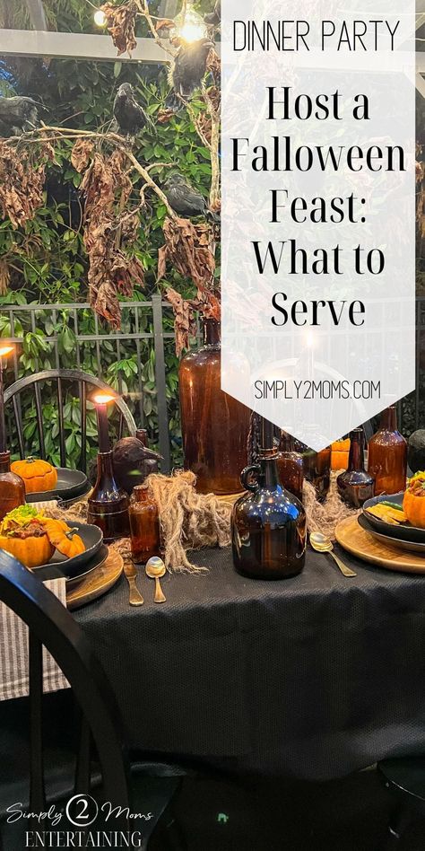 Falloween Dinner Party: Celebrate the Season with Delicious Food Halloween Dinner Party Menu, Maple Bacon Recipes, Autumn Dinner Party, Menu Suggestions, Halloween Dinner Party, Pumpkin Chili Recipe, Halloween Charcuterie, Halloween Food Dinner, Cider Sangria