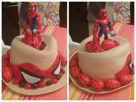 Spiderman Easter hat Easter bonnet Boys Easter Hat Parade Ideas, Spider Man Easter Bonnet, Spiderman Easter Bonnet, Spring Hat Parade, Boys Easter Hat, Easter Bonnets For Boys, Easter Bonnet Competition, Paper Plate Hats, Easter Hat Parade