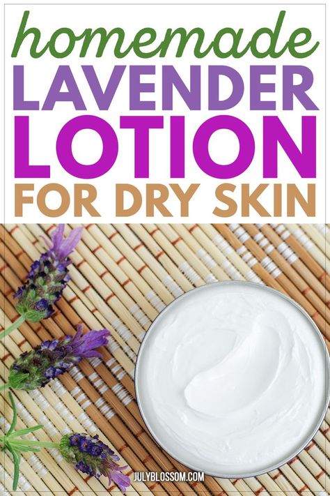 Diy Lavender Lotion Recipe, Lavender Lotion Diy, Diy Lotion For Dry Skin, Diy Body Lotion For Dry Skin, Lavender Business, Witchy Apothecary, Food For Dry Skin, Diy Body Lotion, Homemade Lotion Recipe