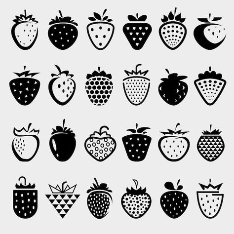 Strawberry Logo Design Ideas, Strawberry Logo Design, Strawberry Logo, Strawberry Vector, Logos Ideas, Art Logo, Vector Design, Adobe Stock, Premium Vector