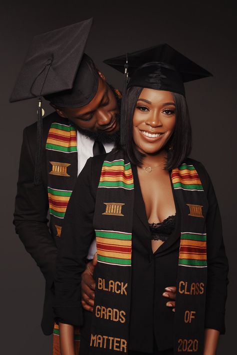 Black couples, love, graduation Couple Graduation Pictures College, Graduation Pictures With Boyfriend, Couple Graduation Pictures, Graduation Pictures College, College Couples, Graduation Pic Ideas, Nursing Graduation Pictures, College Pictures, Mastered It