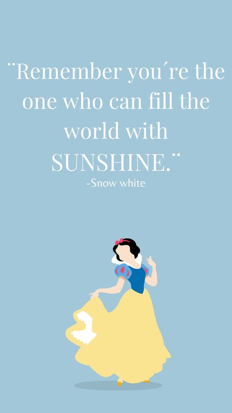 Cute Disney Sayings, Cute Disney Quotes Wallpaper, Quotes From Disney Characters, Disney Princess Quotes Inspirational, Disney Character Quotes, Anna Meaning, Disney Inspirational Quotes, Disney Quotes Inspirational, Snow White Quotes