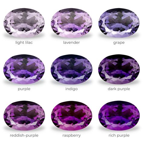 Gemstones Chart, Amethyst Properties, Purple Gems, Purple Diamond, Amethyst Color, Expensive Jewelry, Amethyst Jewelry, February Birthstone, Pink Amethyst