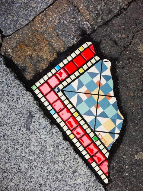 If It's Hip It's Here | The latest in global design and creativity Mosaic Walkway, Walking On A Dream, Chicago Artists, Colorful Ceramics, Tile Work, Tile Installation, Global Design, Street Artists, Tile Art