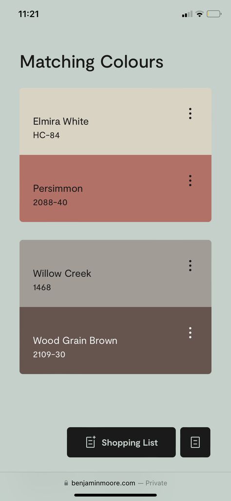 Succulent Color Palette, Palladian Blue, Bedroom Redesign, All Is Calm, Hex Color Palette, Color Palette Design, Hex Colors, Persimmon, Benjamin Moore