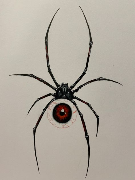 Spider Eyes, Goth Spider, Spider Face, Spider Drawing, Gorilla Tattoo, Eyeball Art, Spider Tattoo, Face Sketch, Retro Pop