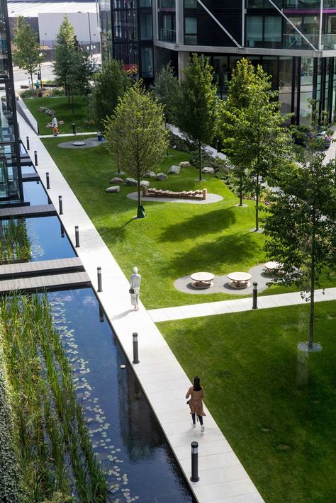 Riverlight by Gillespies « Landscape Architecture Works | Landezine Landscape Rectangle, Landscape Architecture Park, Campus Landscape, Landscape Design Software, Landscape And Urbanism Architecture, Linear Park, Landscape Structure, Urban Landscape Design, Park Landscape