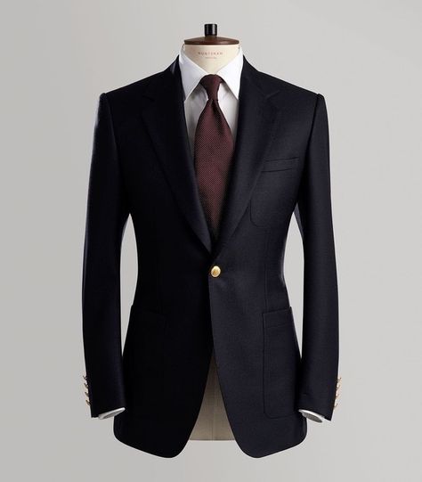 Blazer by Huntsman of Savile Row Mensware Casual, Savile Row Suit, The Kingsman, Stylish Men Wear, Dapper Mens Fashion, Gentlemen Wear, Black Suit Men, Classy Suits, Tailored Clothes