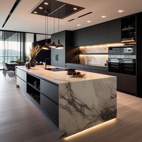 What Is Luxury Interior Design? With 15 Stunning Examples Modern House Inspo Interior, Luxury Kitchen Bar Design, Interior Design For Kitchen Modern, Modern Elegance Interior Design, Penthouse Modern Interior Design, Luxury Home Inspiration, Residential Interior Design Kitchen, Nyc Penthouse Luxury Kitchen, Ultra Contemporary Interiors