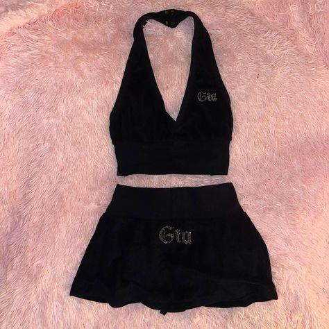 {NEW WITHOUT TAGS} I.am.gia Black Skirt Set Top~XS... - Depop Black Skirt Set, I Am Gia, My Money, Tiger Mist, Black Skirt, Women's Skirt, Dream Closet, New Era, Skirt Set