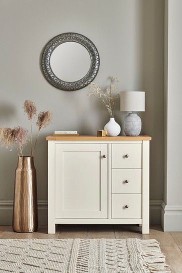 Malvern Small Sideboard with Drawers Cream Paint, Small Sideboard, Wooden Sideboard, Sofa Side Table, Traditional Lighting, Linen Shop, Wedding Guest Dress Summer, Next Uk, Sideboard