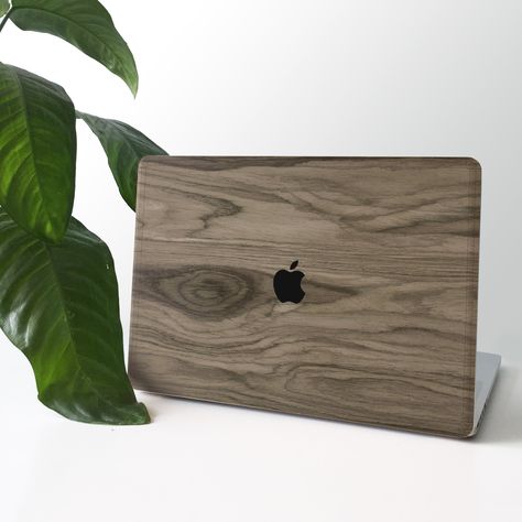 REAL WALNUT WOOD MacBook Skin Graywood Skin Cover Decal for MacBook 12 Air 11 13 Pro 13 15 16 Retina 13 15 Touchbar Sleeve gift for man Gray Wooden Laptop Case, Brown Macbook Case, Mac Decals, Wooden Phone Case, Natural Wood Texture, Wooden Words, Macbook Skin, Macbook Pro, Wood Veneer