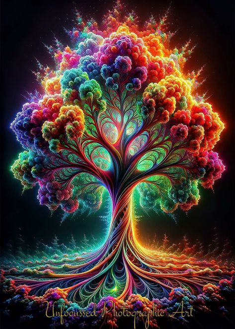 Trippy Nature Wallpaper, Crystal Tree Fantasy Art, Tree Of Life Fantasy Art, Rainbow Tree Of Life Wallpaper, Amazing Pegasus Pictures Fantasy Colorful, Diamond Dots, Diamond Picture, Diamond Art Painting, Tree Of Life Art