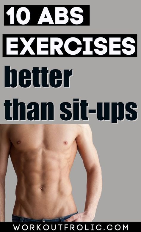 Ab Exercises Men, Sit Ups Workout For Men, Best Abs Exercise Men, Abbs Work Out Men, Gut Exercises Men, At Home Ab Workout For Men, Stomach Exercises For Men At Home, Ab Workout No Crunches, Upper Abs Workout Men