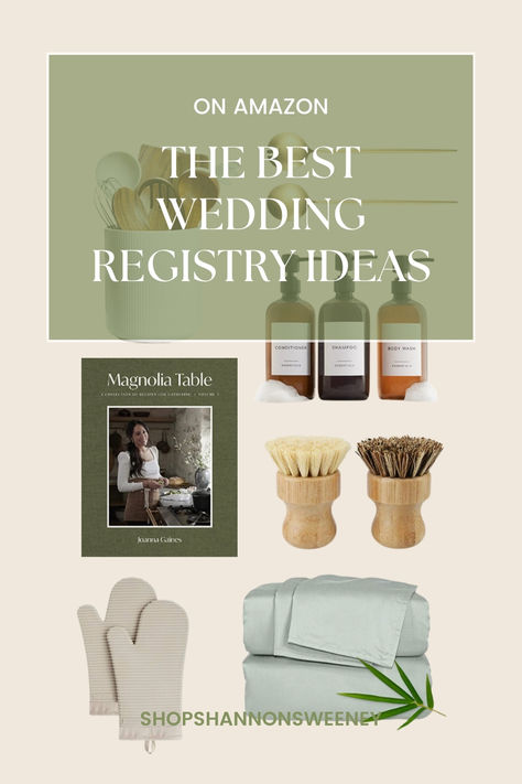 Wedding Registry gift ideas on amazon! Wedding Guest Registry Ideas, Amazon Wedding Registry Ideas, Wedding Registry Amazon, Bridal Shower Registry Ideas, Kitchen Wedding Registry, Gift Ideas On Amazon, Wedding Registry Ideas, Bridal Shower Registry, Amazon Registry