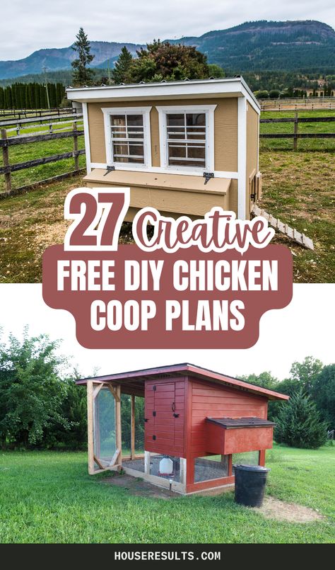 🌾 Give your chickens a cozy and safe space with these DIY chicken coop plans and designs! Learn how to create a coop that fits your space and style with detailed plans and innovative ideas. Get inspired by our DIY chicken coop plans and designs and provide the best home for your flock. #ChickenCoopDesign #DIYChickenCoop #UrbanFarming Plans For Chicken Coop Building, Chicken Coop Plans For 12 Hens, Chicken Coop Inspiration, Free Chicken Coop Plans Diy Step By Step, Diy Walk In Chicken Coop, Chicken Coop Diy Plans, Chicken Coop Designs Plans, Chicken Coop Ideas Diy Easy, Chicken Coop Layout Inside