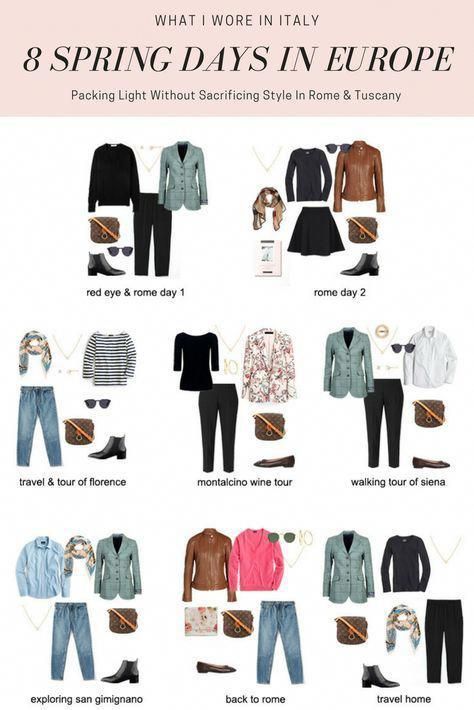 Travel Outfit Spring, Italy Travel Outfit, Europe Travel Outfits, Packing For Europe, Clothes Fall, Travel Capsule, Travel Clothes, Travel Capsule Wardrobe, Europe Outfits