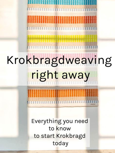 Modern Weaving Patterns, Krokbragd Weaving, Basket Weave Blanket, Crochet A Basket, Rigid Heddle Weaving Projects, Swedish Weaving Patterns, Weave Blanket, Modern Weaving, Weaving Rugs