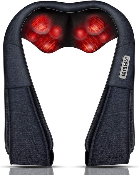 Neck Massager for You: Four simple buttons on the neck massager control the functions of the Mo Cuishle Shiatsu Neck and Back Massager. The handles mean you can control the intensity. However neck massager gives you many different massage options as well as heat settings to tailor your relaxation method. Enjoying massage on your neck, back, leg and waist Neck And Back Massager, Deep Massage, Neck Massager, Sciatic Nerve Pain, Back Massager, Shiatsu Massage, Neck And Back Pain, Sciatic Nerve, Deep Tissue Massage