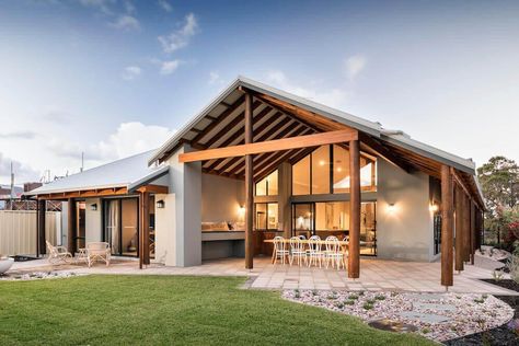 Modern Rural Home | The Kalgup Retreat | Rural Building Company Country Builders, Patio Grande, Rural House, Building Company, Outdoor Living Design, Cap Ferret, Australian Architecture, Building Companies, House Goals