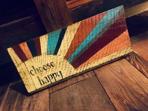 Barnwood Porch Signs, Boho Wooden Signs, Painted Wood Signs Ideas, Wood Painting Ideas Diy Wooden Signs, Painted Signs On Wood, Painted Signs On Wood Ideas, Boho Signs Wall Art, Painted Pallets For Outside, Sign Ideas For Home