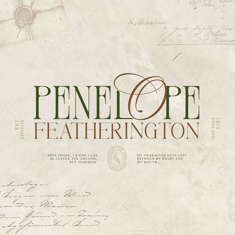 Penelope Featherington… aka Lady Whistledown. Design inspired by the show @bridgertonnetflix Branding | Brand Identity | Brand Strategy | Logo Design | Graphic Design | Website Design | Website Development | Showit Website | Custom Templates . . . . . #logo #logodesigner #logoinspirations #graphicdesigner #graphicdesign #brandidentity #brandingdesign #fontdesign #branding #femalebusiness #femininedesign #webdesign #websitedesigner #webdesigner #workonline #makemoneyonline #youngcreative ... Graphic Design Website, Showit Website, Custom Templates, Feminine Design, Website Development, Brand Strategy, Graphic Design Logo, Fonts Design, Business Women