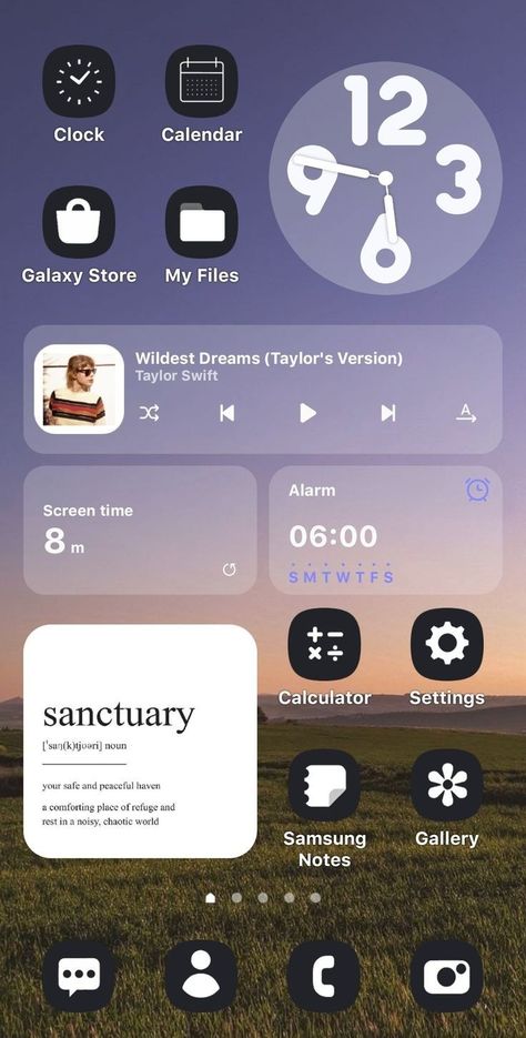 S23 Ultra Homescreen, Samsung S23 Homescreen, Samsung Design Ideas, Phone Home Screen Ideas Android, Samsung Custom Home Screen, Samsung Phone Organization Ideas, Samsung Themes Aesthetic, Samsung Home Screen Ideas, Samsung Organization