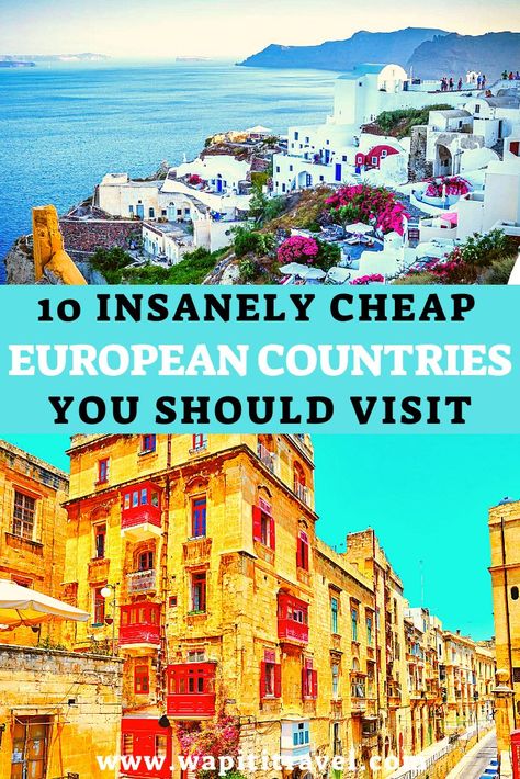 Cheapest Countries To Travel, Cheapest Travel Destinations, Summer Destinations Europe, Cheap Trips, Cheap European Cities, Cheap Holiday Destinations, Countries To Travel, Cheap Countries To Travel, Cheap Places To Visit