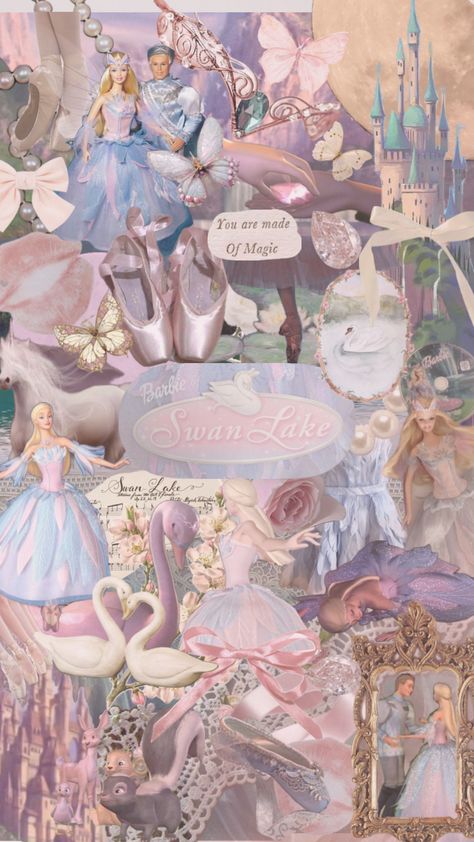 Barbie of swan lake 🎀🦢💎 Barbie And The Swan Lake Aesthetic, Girly Disney Wallpaper, Barbie Swan Lake Aesthetic Wallpaper, Barbie Of Swan Lake Aesthetic, Barbie Lockscreen Iphone Wallpapers, Barbie Swan Lake Tattoo, Iphone Wallpaper Barbie, Barbie Swan Lake Wallpaper, Barbie And The Swan Lake