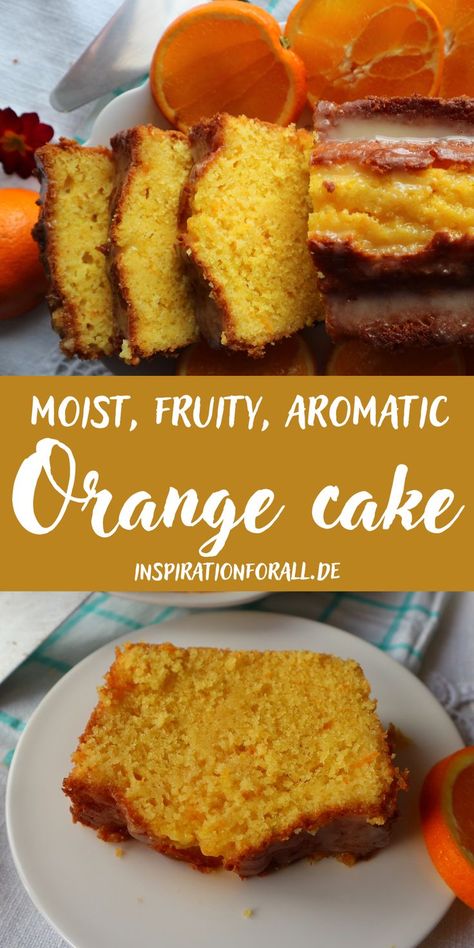 Simple Orange Cake Recipe, Simple Orange Cake, Cake With Oranges, Orange Sponge Cake Recipe, Soaked Cake, Moist Orange Cake, Orange Sponge Cake, Candied Orange Slices, Quick Cookies