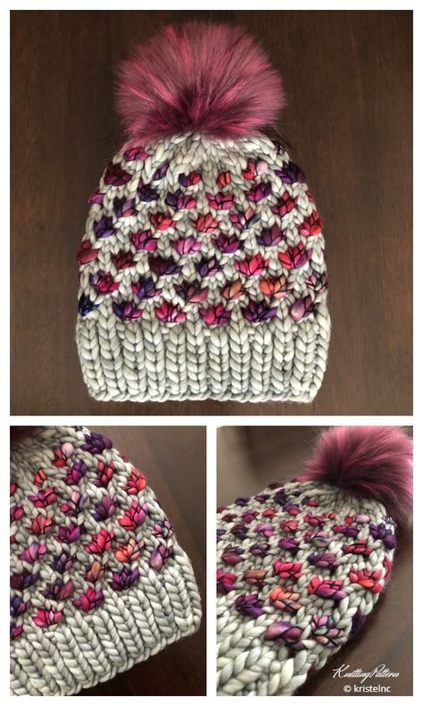 Lotus Flower Beanie Hat Knitting Pattern - Knitting Pattern Lotus Beanie Pattern, Lotus Flower Knitting Pattern Free, Sentro Knitted Hats, Lotus Flower Knitting Pattern, Lotus Flower Beanie Pattern, Loom Beanie Patterns, Lotus Flower Beanie Free Pattern, Crochet Flower Hat Pattern Free, Beanie Pattern Free Knitting