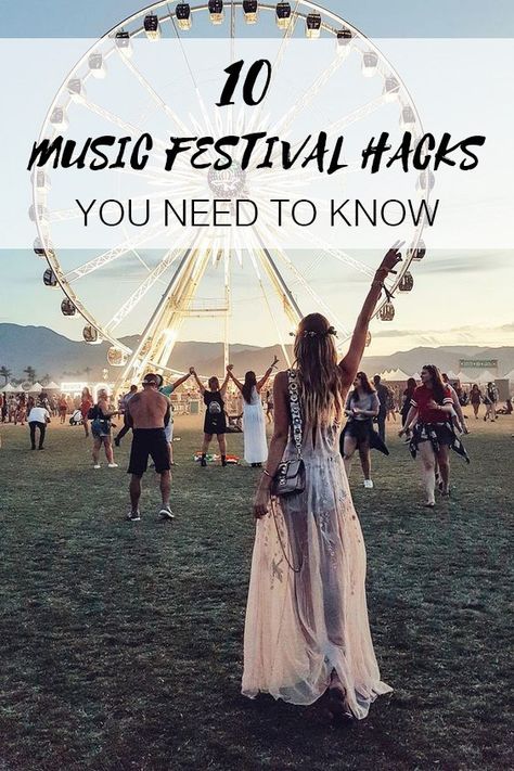 These are all the music festival hacks you need to know about! Outdoor Festival Outfit, Cute Boho Outfits, Rock Festival Outfit, Summer Music Festival Outfits, Country Music Festival Outfits, Music Festival Makeup, Music Festival Hair, Music Festival Camping, Rock Music Festival