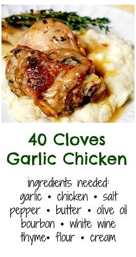 40 Clove Garlic Chicken, Cheese Mashed Potatoes, Ina Garten Recipes, Poultry Dishes, Chicken Entrees, Mashed Potato Recipes, Barefoot Contessa, Garlic Recipes, Entree Recipes