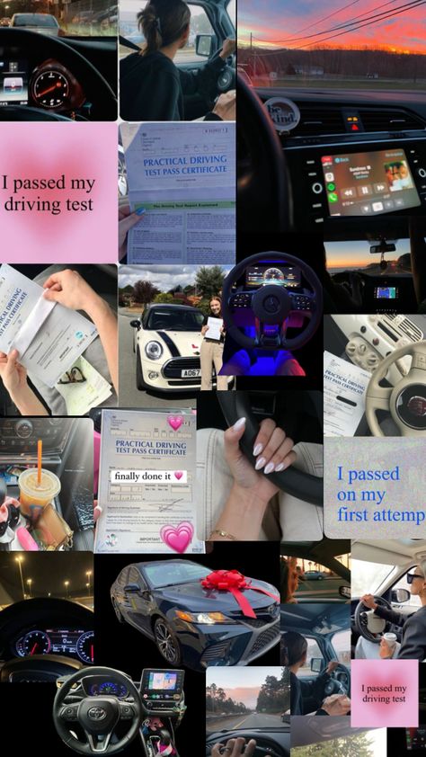 #visionboard2024 #driversliscense I Passed My Driving Test, Drivers Licence, Drivers Test, Vision Board Pics, Manifesting Vision Board, Digital Vision Board, Teen Driver, Vision Board Wallpaper, Vision Board Pictures