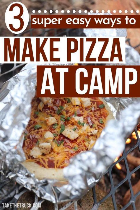 3 Easy Ways to Make Great Camping Pizza: Dutch Oven Pizza, Campfire Pizza, Pie Iron Pizza Camping Pizza Recipes, Campfire Pizza Log, Camp Fire Pizza, Easy Camping Pizza, Camping Pizza Pockets, Pizza Pie Iron, Pizza Camping Recipe, Campfire Pizza Pockets, Pizza Over A Campfire