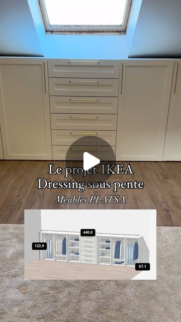 Dressing Deco, Idee Dressing, Ikea Dressing, Diy Dressing, Nordli Ikea, Ikea Loft, Dressing Pax, Dressing Ikea, Ikea Inspiration