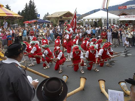 Festivities in Villars-sur-Ollon (VD) on August 1 the National Day of Switzerland Swiss National Day, Beautiful Switzerland, August 1, Cool Countries, Beautiful Country, National Day, Countries Of The World, The National, Switzerland