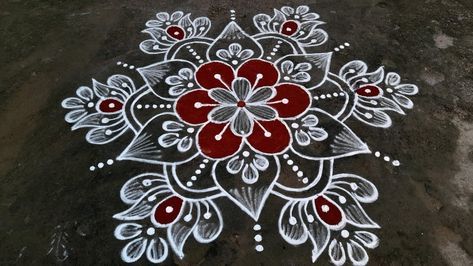 Cute Pics For Dp, Very Easy Rangoli Designs, Rangoli Designs Photos, Rangoli Designs Simple Diwali, Rangoli Side Designs, Easy Rangoli Designs Diwali, Rangoli Designs Latest, Simple Rangoli Border Designs, Simple Rangoli Designs Images