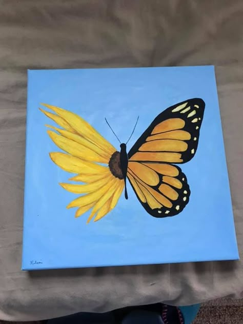 Disneyland Party, Butterfly Paintings, Mini Tela, Party Painting, Ideas Cuadros, Canvas Painting For Beginners, Hand Drawings, Simple Acrylic, Trippy Painting