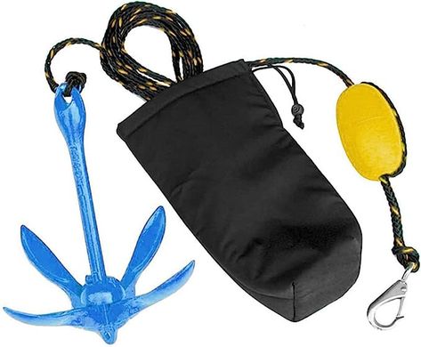 XIALUO Marine Kayak Anchor Kits 3.5 lb Folding Anchor Accessories with 30 ft Rope for Fishing Kayaks, Canoe, Jet Ski, SUP Paddle Board and Small Boats Kayak Anchor, Sup Paddle Board, Marine Rope, Anchor Rope, Kayak Paddle, Sup Paddle, Boat Anchor, Sport Boats, Personal Watercraft