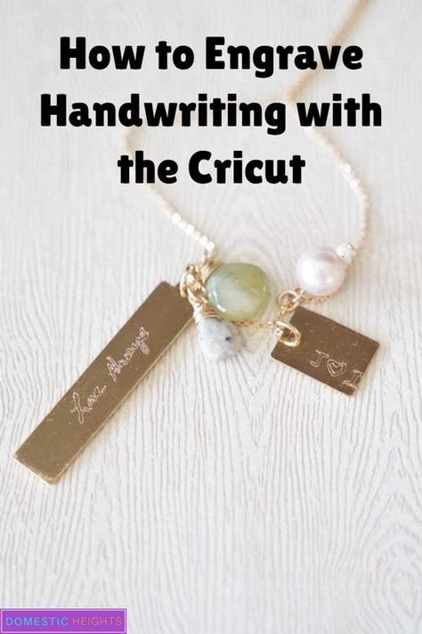 Engraving Cricut, Cricut Jewelry, Jewelry Engraving, Cricut Help, Maker Ideas, Air Machine, Engraved Handwriting, Engraving Tools, Maker Project