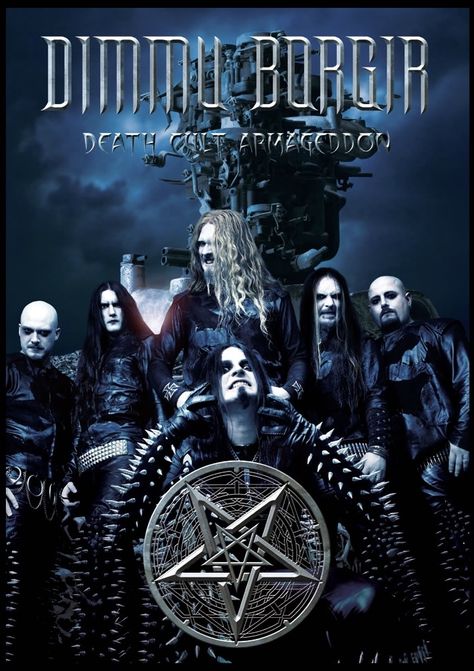 Pantera Band, Dimmu Borgir, Viking Metal, Black Metal Art, Symphonic Metal, Heavy Metal Rock, Heavy Metal Music, Album Cover Art, Band Posters