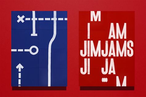 Get Your Head In The Game With This Playbook-Inspired Branding For JimJams Sport Life, Typographic Logo, Logo Project, Behance Project, Creativity And Innovation, Creative Industries, Online Portfolio, Graphic Design Branding, Sports Design