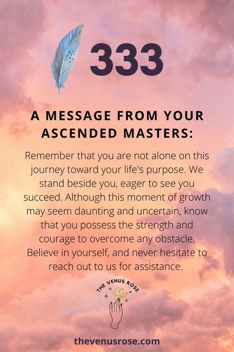 Angel Number 333 is a powerful number that appears repeatedly in your life to deliver a special message from your ascended masters. This number holds deep spiritual meaning and is a sign of guidance and support from the divine realm. If you keep seeing angel number 333, it’s time to pay attention and discover what this number has in store for you. #angelnumber333 #angelnumbers #333 #333meaning Numbers 333 Meaning, 23 Spiritual Meaning, 1224 Angel Number Meaning, Angel 333 Meaning, 03:33 Angel Number Meaning, Meaning Of 333 Angel Numbers, 0303 Angel Number Meaning, 333 Meaning Angel Numbers, Angel Number 333 Meaning