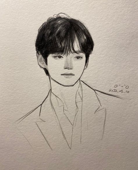 Korean Drawing Aesthetic, Korean Boy Drawing, Anime Art Books, Asian Face, Perspective Sketch, Rude People, Pencil Sketch Images, House Wiring, Animation Art Sketches