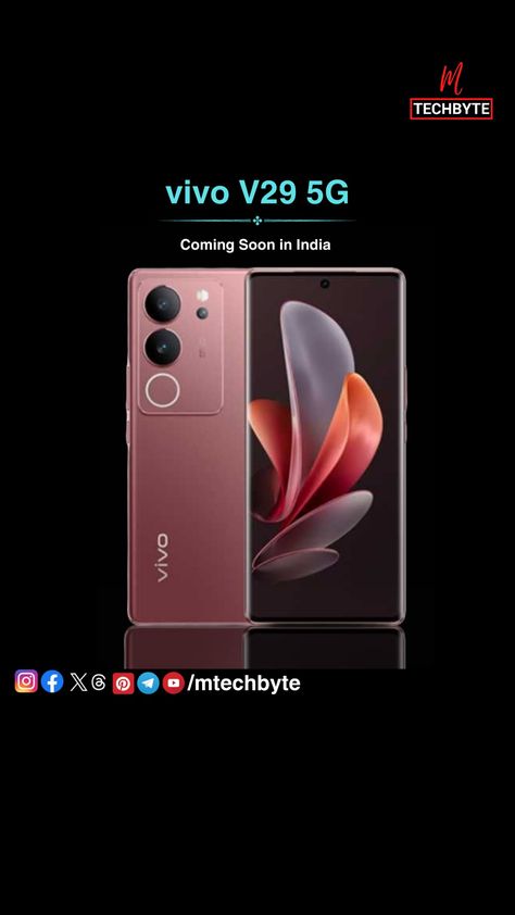 Vivo V29 Vivo V29, Hp Vivo, Mobile Computing, Launching Soon, Camera Phone, Technology News, Full Screen, New Technology, Smartphone