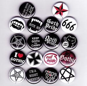 Goth Pins Diy, Bottle Cap Pins, Dream Character, Glow Rock, Badge Ideas, Punk Patches, Punk Pins, Goth Accessories, Circle Stickers