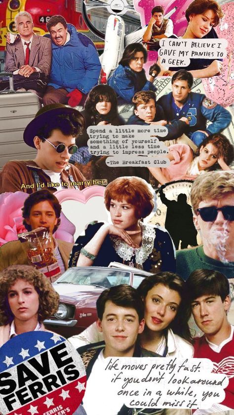 John Hughes movies (some of them at least) Featuring #ferrisbuellersdayoff #prettyinpink #thebreakfastclub #planestrainsandautomobiles #16candles 16 Candles Movie, Movie Place, John Hughes Movies, Ferris Bueller’s Day Off, 16 Candles, Life Moves Pretty Fast, John Hughes, Collage Board, 90s Movies