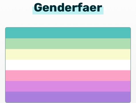 Genderfae Flag, Pride Stuff, Boyfriend Names, Lgbt Love, Lgbt Art, Gender Roles, Taste The Rainbow, Gender Identity, Lgbtq Pride