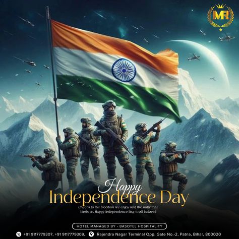 As the sun rises on the 78th Independence Day, let's remember the sacrifices that paved the way for our freedom. From the historical city of Patna, we celebrate the unity and strength of our nation. Here's to a day filled with pride, patriotism, and peace. Happy Independence Day! #IndependenceDay2024 #ProudToBeIndian #HotelMohirajPatna #PatnaHeritage #PatnaCelebrates #BasotelHospitality #UnityInDiversity #JaiHind #CelebrateFreedom Cut Boy, Indian Freedom Fighters, Happy Independence Day Images, Indian Army Wallpapers, Indian Flag Images, Military Images, Cb Editing Background, Indian Flag Wallpaper, Buddhist Art Drawing